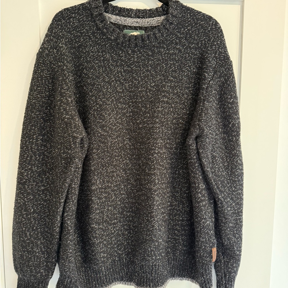 Roots Men's Heathered Gray Crewneck Sweater